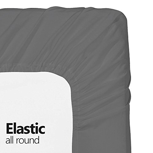 Full XL Microfiber Sheet Set - Dark Grey