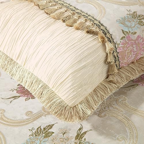 Luxurious European Floral King Comforter Set