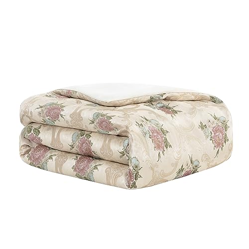 Luxurious European Floral King Comforter Set