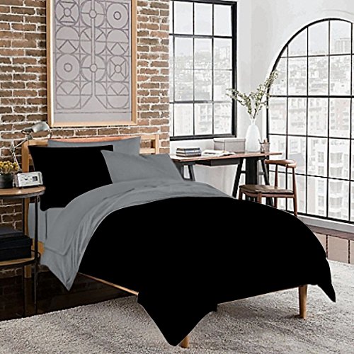 Full XL Microfiber Sheet Set - Dark Grey