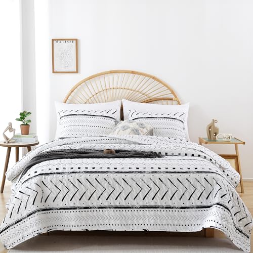 Boho Queen Bedspread Set with Pillow Cases