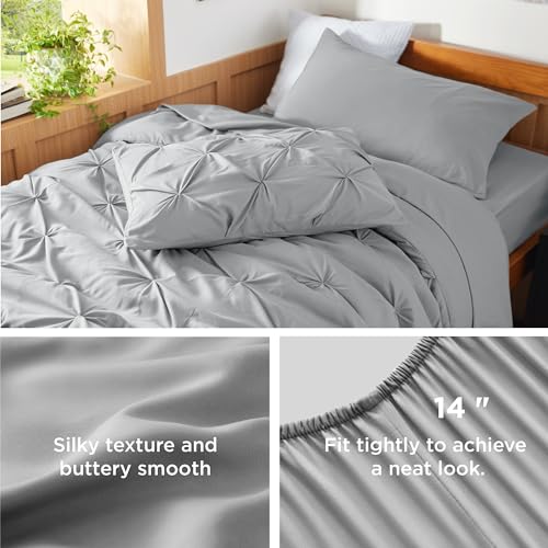 Bedsure Twin XL 5-Piece Comforter Bedding Set