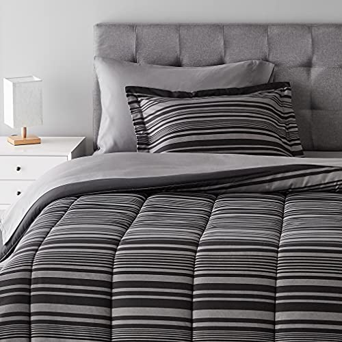 Lightweight Microfiber Twin Bed-in-a-Bag Set