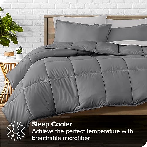 Bare Home 7-Piece Queen Bed Set - Grey