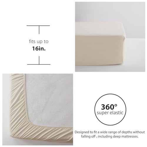 Beige Tufted 7-Piece Queen Comforter Set