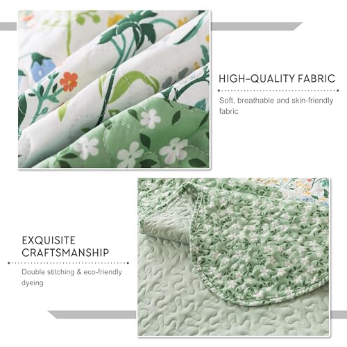 Travan 3-Piece Floral Super King Quilt Set