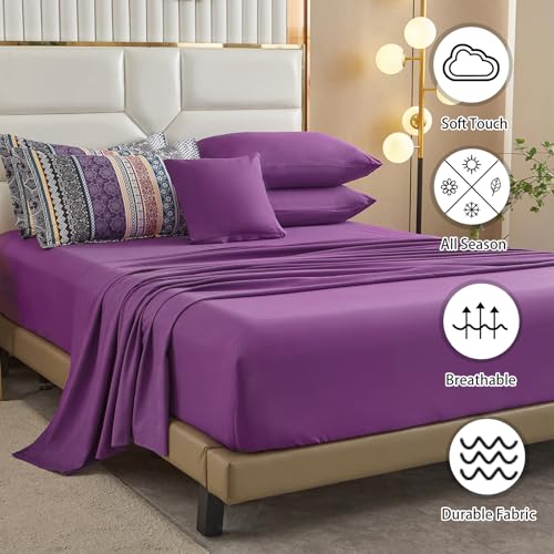 Boho Queen Comforter Set, 8 Piece Bedding Bundle