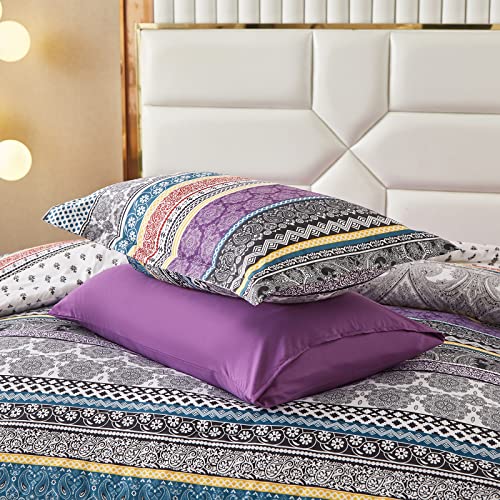 Boho Queen Comforter Set, 8 Piece Bedding Bundle