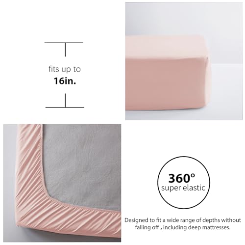 Pink Queen Ruffle Comforter Bed Set 7 Pieces