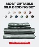 Mulberry Silk Bed Sheets - 4PC Queen Set