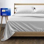 Egyptian Cotton King Size Sheet Set - Silver 4PC