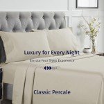 King Size 100% Egyptian Cotton Percale Sheet Set