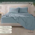 Luxurious 100% Egyptian Cotton King Sheet Set