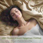 Luxury Egyptian Cotton Queen Bed Sheet Set