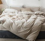 MooMee Washed Cotton Duvet Cover Set - King