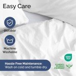 Luxurious King Size Duvet Cover Set - White