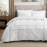 Luxury King Size White Cotton Duvet Cover Set