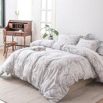 Floral Cotton 3-Piece Duvet Cover Set - King