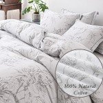Floral Cotton 3-Piece Duvet Cover Set - King