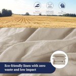 Shilucheng King Linen Duvet Cover Set - 3 Piece