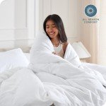 Premium 1800 Soft Queen Duvet Cover - White