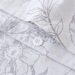 Floral Cotton 3-Piece Duvet Cover Set - King