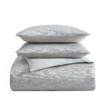 Vera Wang King Duvet Cover Set in Illusion Grey