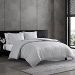 Vera Wang King Duvet Cover Set in Illusion Grey