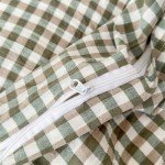Green Gingham King Duvet Cover Set - 3 Piece