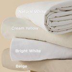 Bedsure Washed Cotton Queen Duvet Cover Set