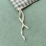 Green Gingham King Duvet Cover Set - 3 Piece