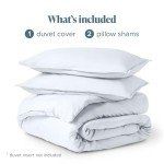 Premium 1800 Soft Queen Duvet Cover - White