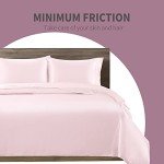Blush Pink King Satin Bed Linen Set - 4 Pcs