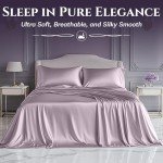 Queen Satin Bed Set – 4-Piece Luxury Sheets