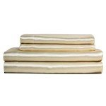 King Ivory Satin Luxury Sheet Set - 4 Pieces