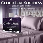 Queen Satin Bed Set – 4-Piece Luxury Sheets