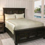 King Ivory Satin Luxury Sheet Set - 4 Pieces