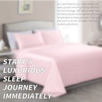 Blush Pink King Satin Bed Linen Set - 4 Pcs