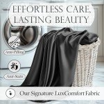 Decolure Satin King Size Bed Sheet Set