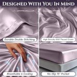 Queen Satin Bed Set – 4-Piece Luxury Sheets