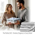 Grey Satin King Bed Sheet Set - 4 Pieces