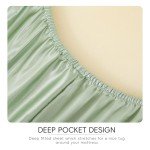 Luxury Satin Bed Sheets Set with Pillowcases - Queen