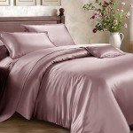 Luxury Black Satin Comforter Set - King Size