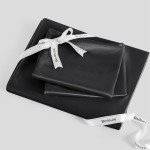 Bedsure Queen Satin Sheet Set - Black, 4 Pieces