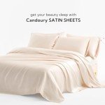 Queen Satin Bed Set - 4 Piece Luxury Set