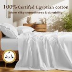 Luxury 100% Cotton King Bed Sheet Set
