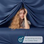 Luxury 100% Egyptian Cotton King Bed Set - Navy