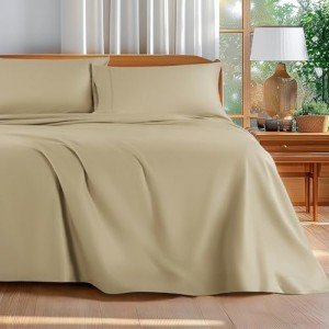 Luxury 100% Cotton Queen Bed Sheet Set