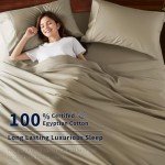 Luxury 100% Cotton Queen Bed Sheet Set