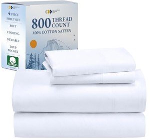 Buttery Soft White California King Bed Sheet Set